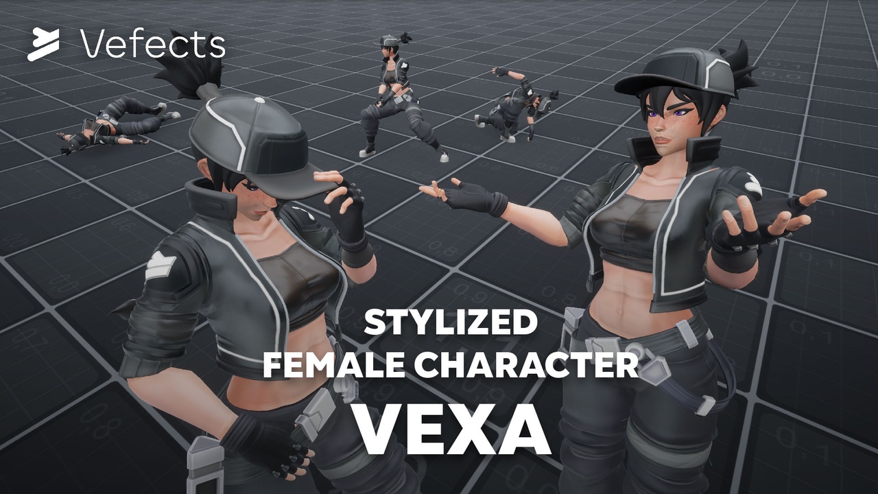 Stylized Female Character 제품 등록을 위한 미디어 1개