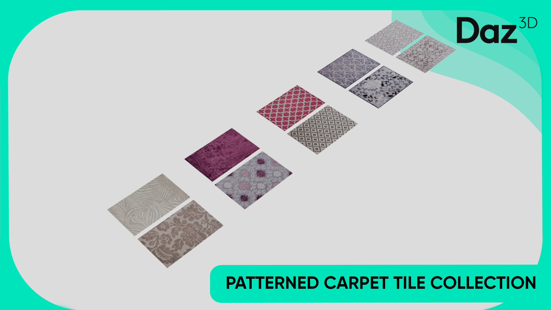 Patterned Carpet Tile Collection | Fab
