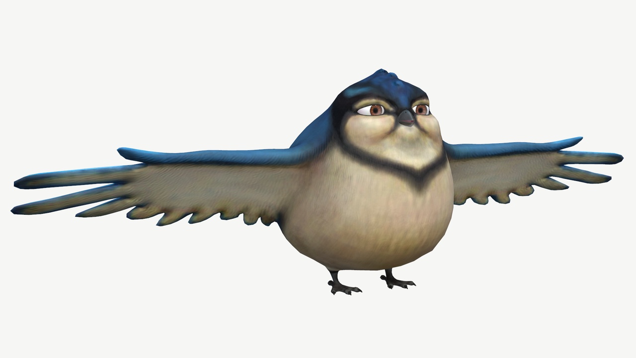 Fat Cartoon Bird