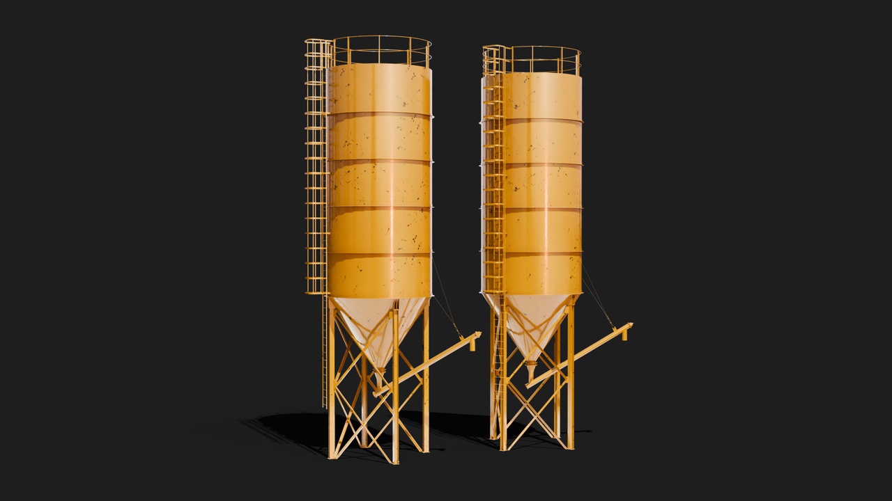 Media 1 for listing Cement Silo for construction site 3d model 3D model