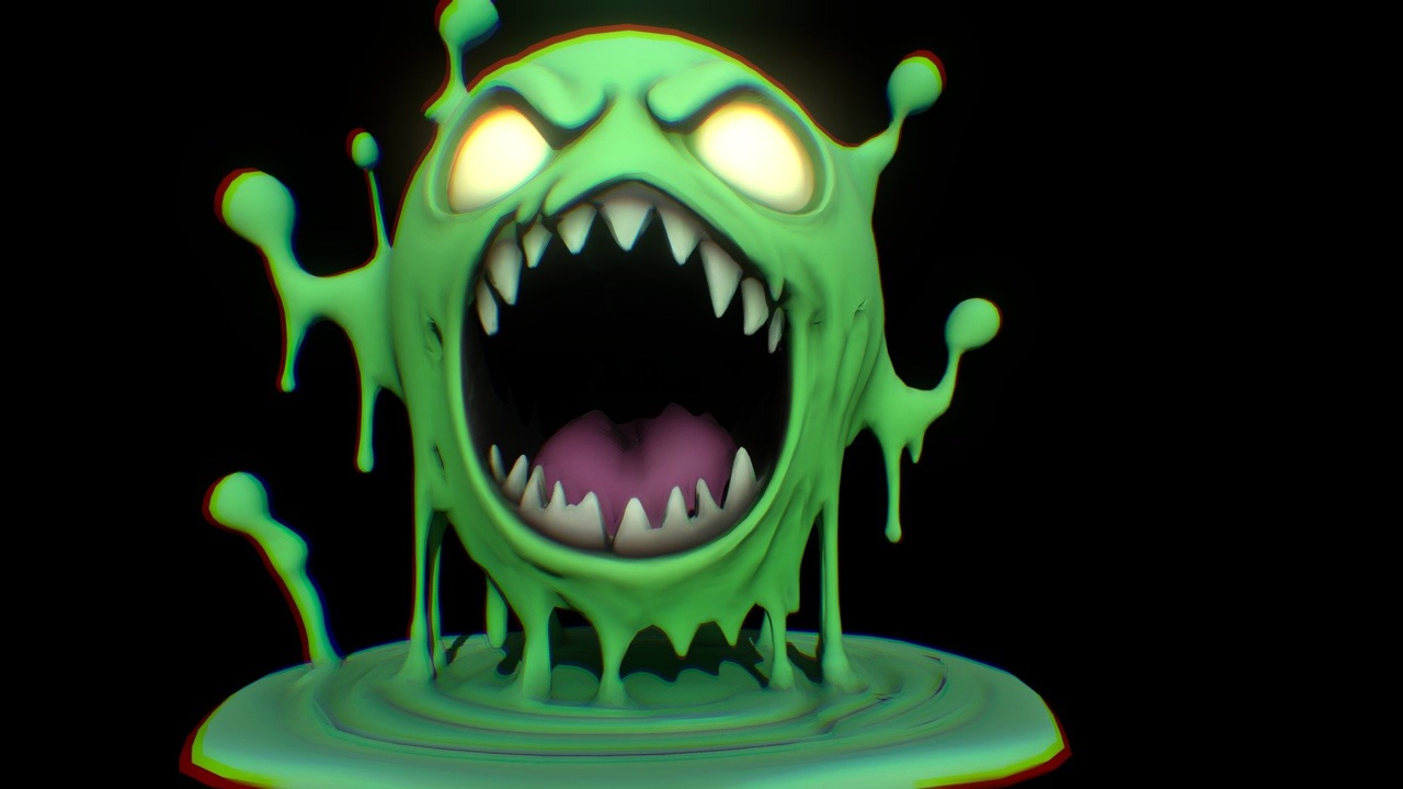 Média 1 pour l'article Slime Monster – Stylized Low Poly Creature