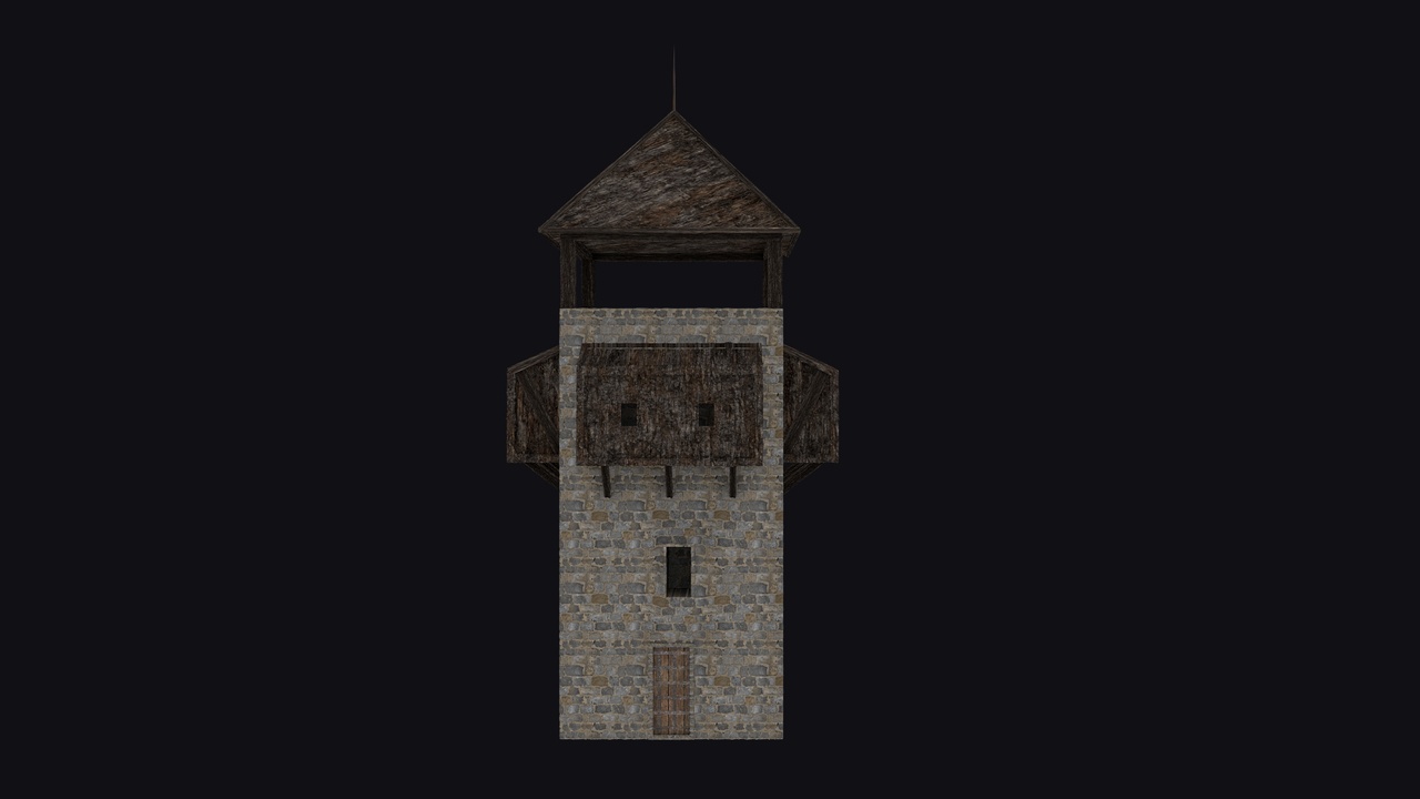 Media 1 for listing Medieval Watch Tower – Stone Variant 04 (2K PBR)