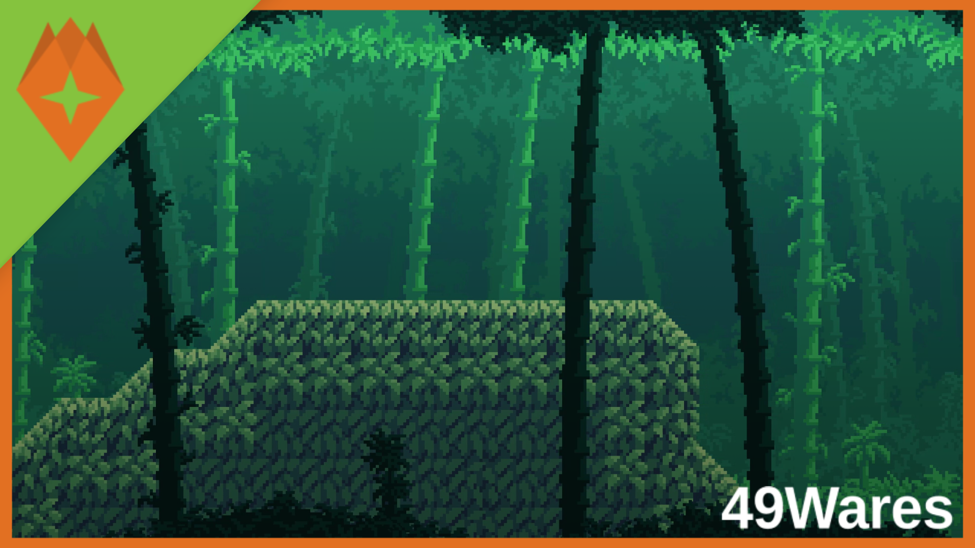 Pixelart Samurai Sideview Tileset - #3 - Bamboo Forest | Fab