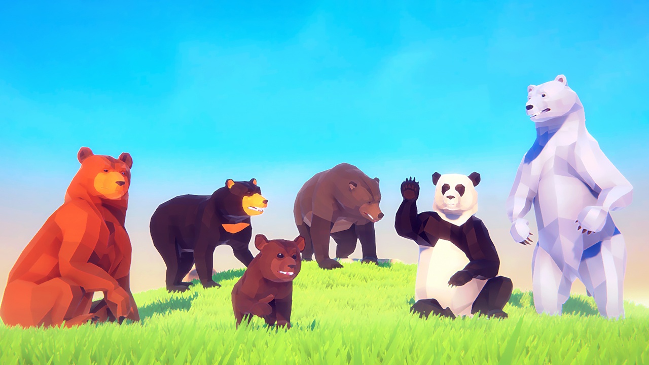 Media 1 for listing Poly Art Bear