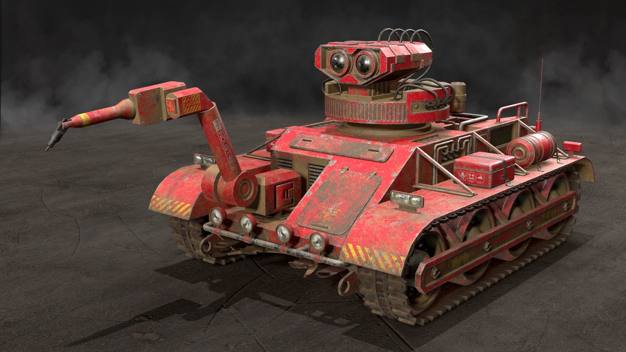 Media 1 for listing Robot Concept-3-Red-Dirty