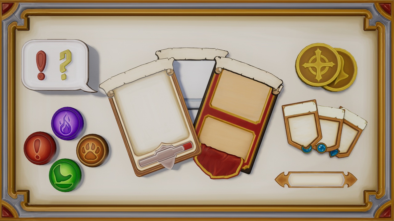Hand Painted Card Game Assets 제품 등록을 위한 미디어 1개