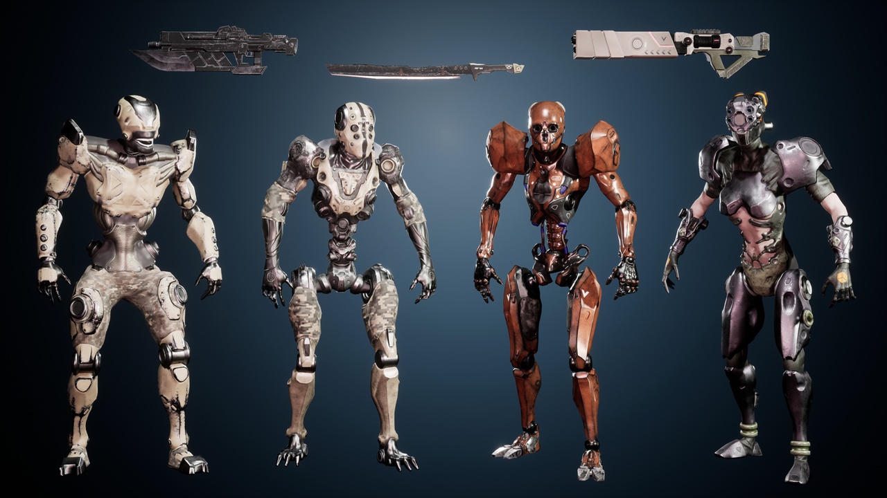 Media 1 for listing Cyber Robots  Pack x4