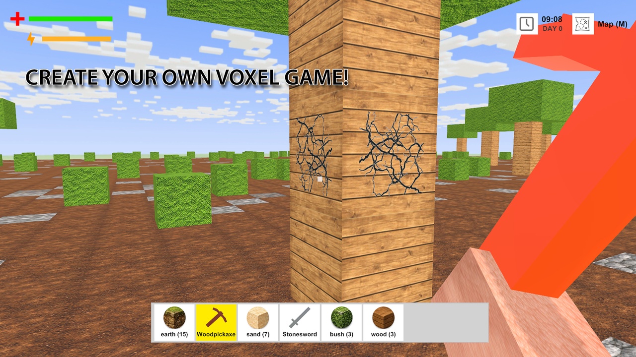 Media 1 for listing Voxel Building, Crafting and Survival System for PC & Mobile