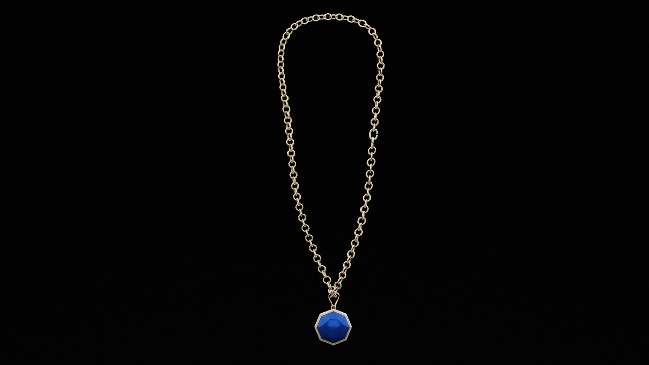 Media 1 for listing Blue Pendant Necklace