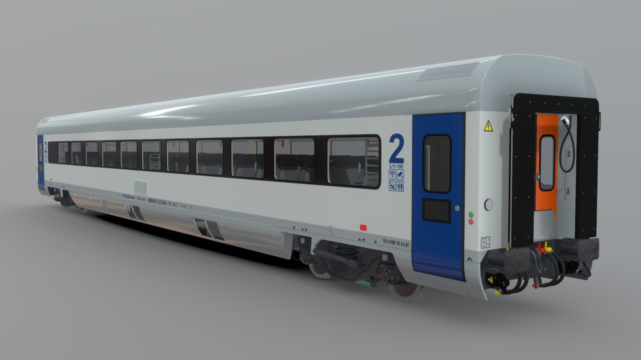 Media 1 for listing Modern Passenger Railroad Car mk1 [Full Interior]