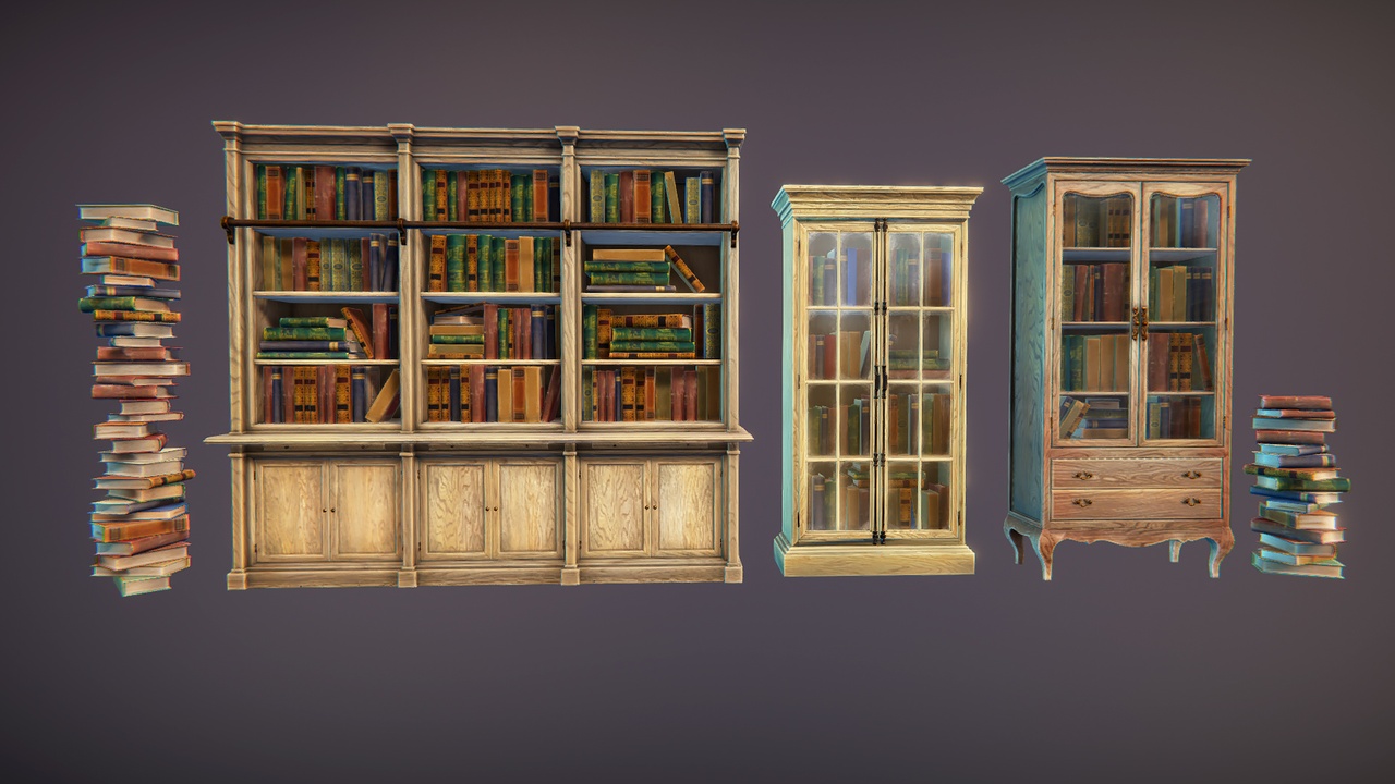 Multimedia 1 dla listy Bookcases and Books
