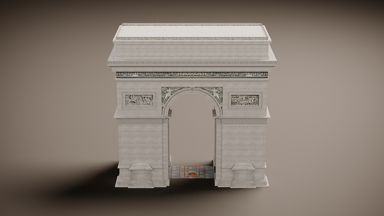 Media 1 for listing Arc de Triomphe low pole