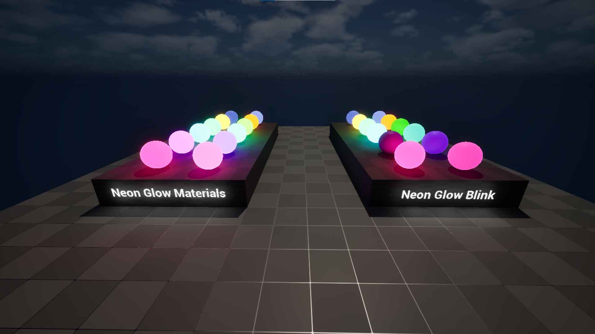 Stylized Neon Blink Materials | Fab