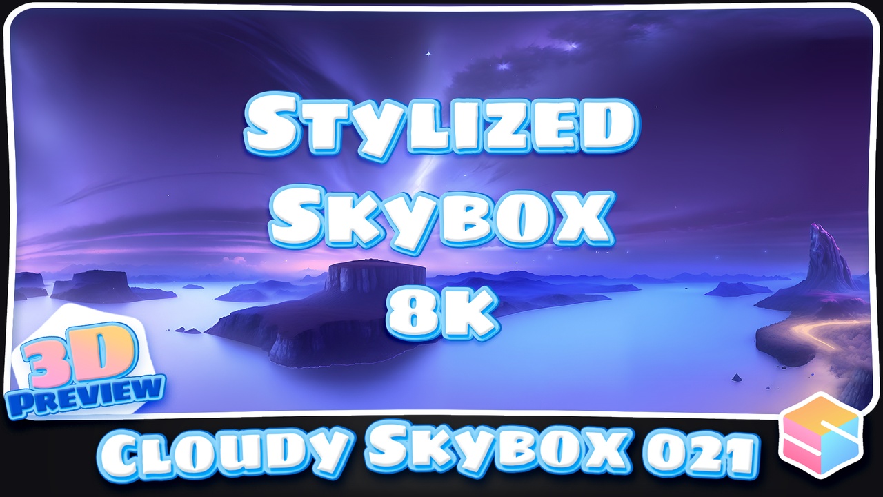 8k Stylized Cloudy Skybox 021 제품 등록을 위한 미디어 1개