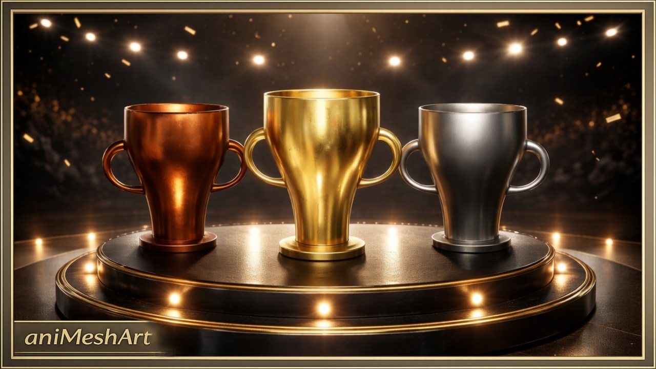 Media 1 for listing Championship Trophy Gold Cup Silver Cup Bronze Cup for Ceremony Esports Award