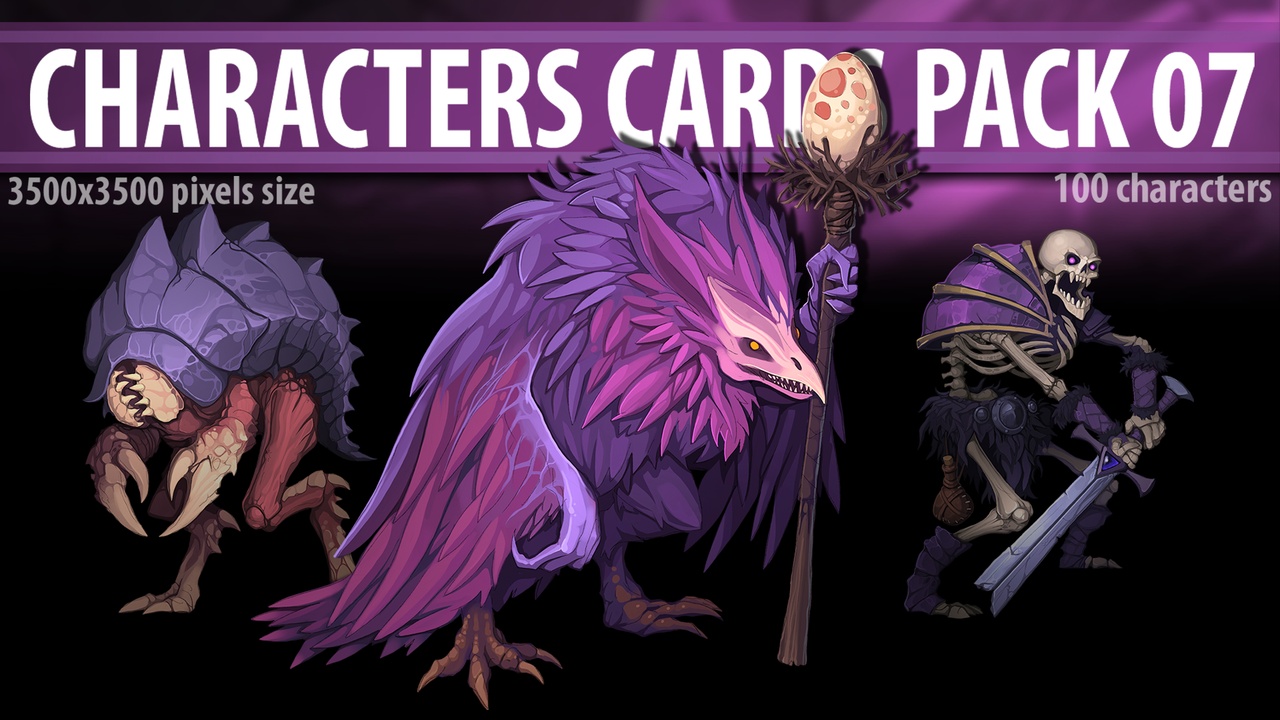 Media 1 for listing Characters Cards pack 07