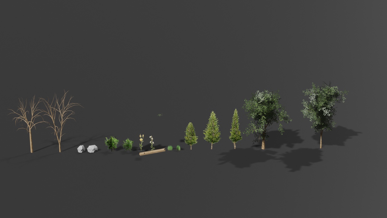 lowpoly nature pack realistic | Fab