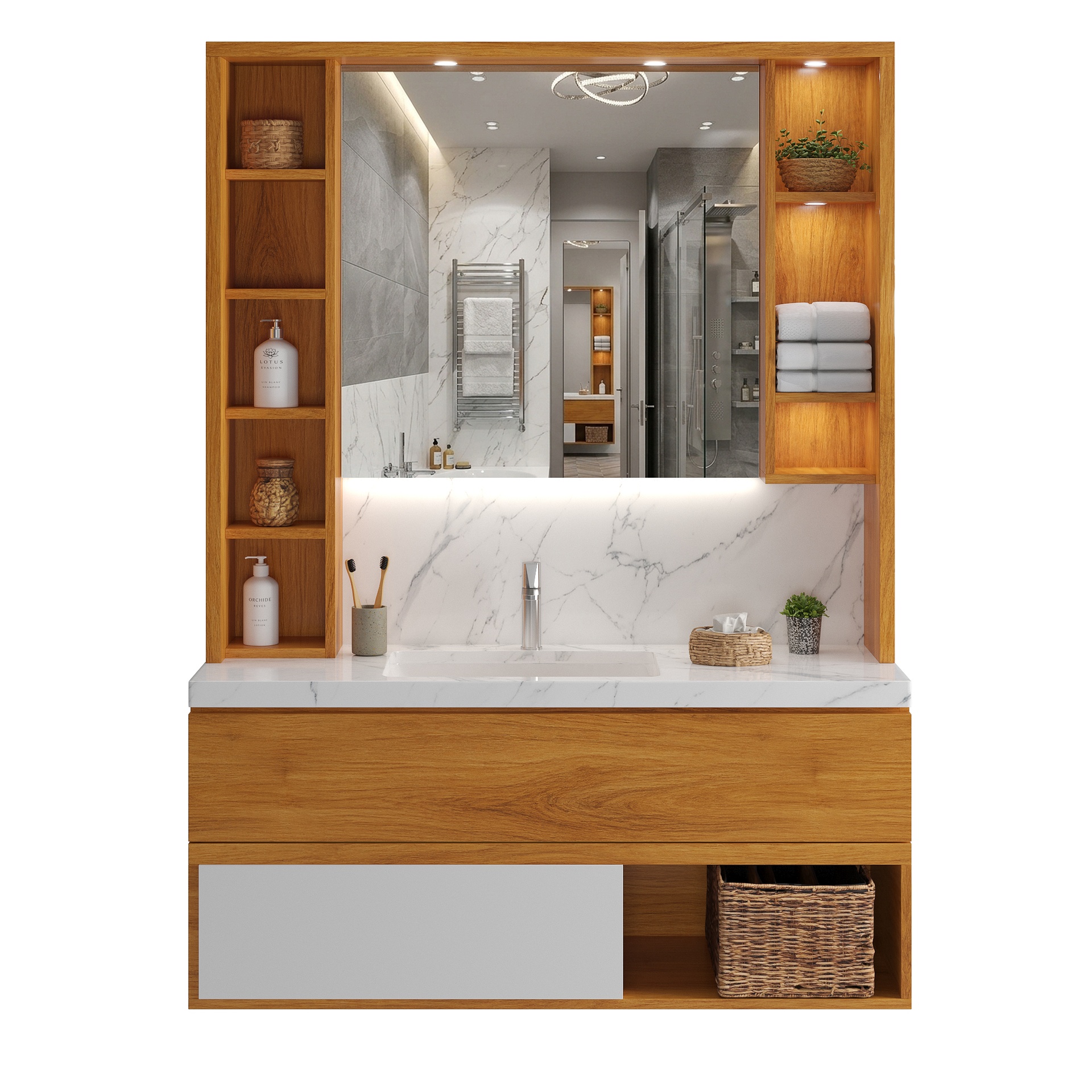 Media 1 for listing Vanity Set with Integrated Lighting