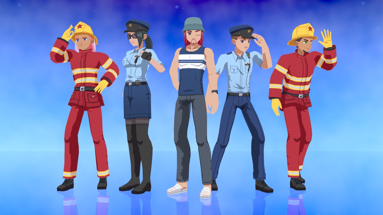 Media 1 for listing Anime Lowpoly Characters G1 Pack 2