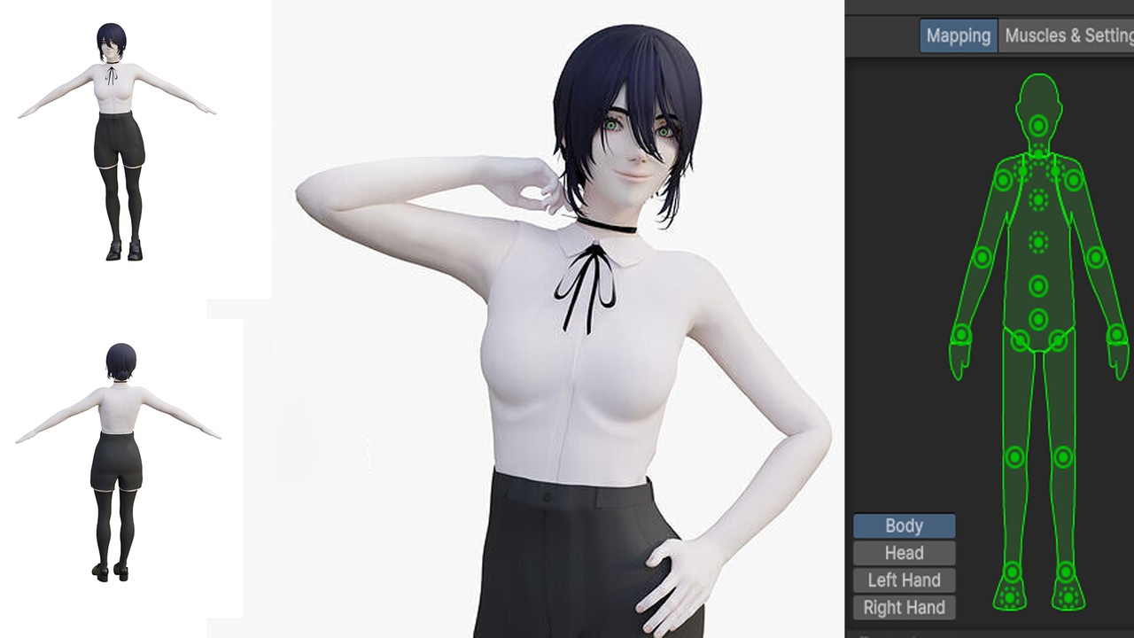 Media 1 for listing 3D Girl Model - FBX