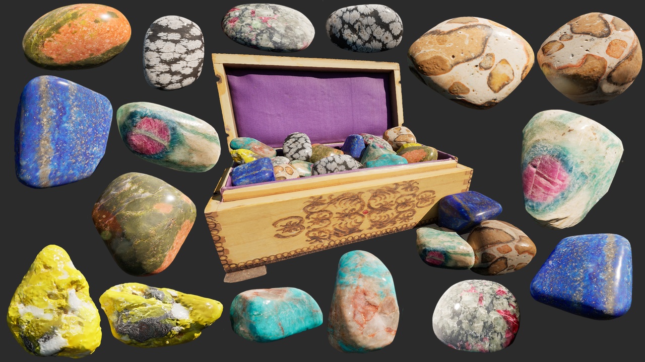 Media 1 for listing Polished Gemstone Set