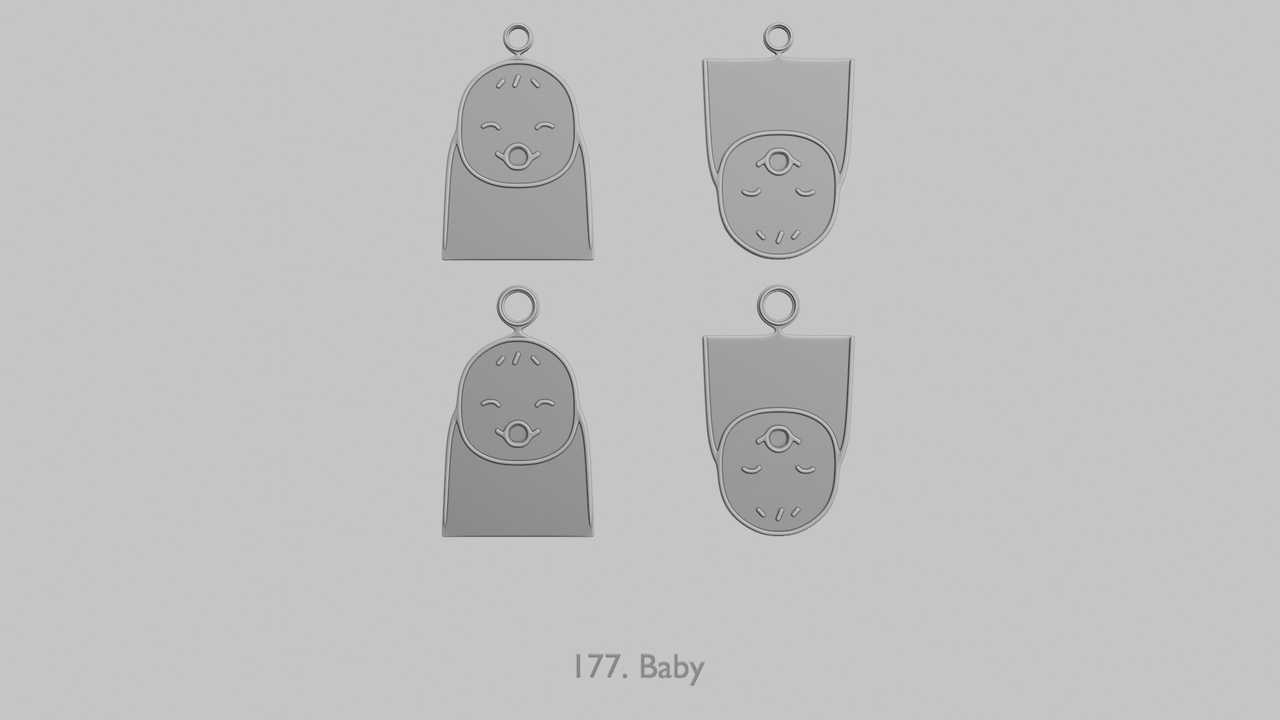 Media 1 for listing 🎉 Birthday Bash – STL Pendant Collection