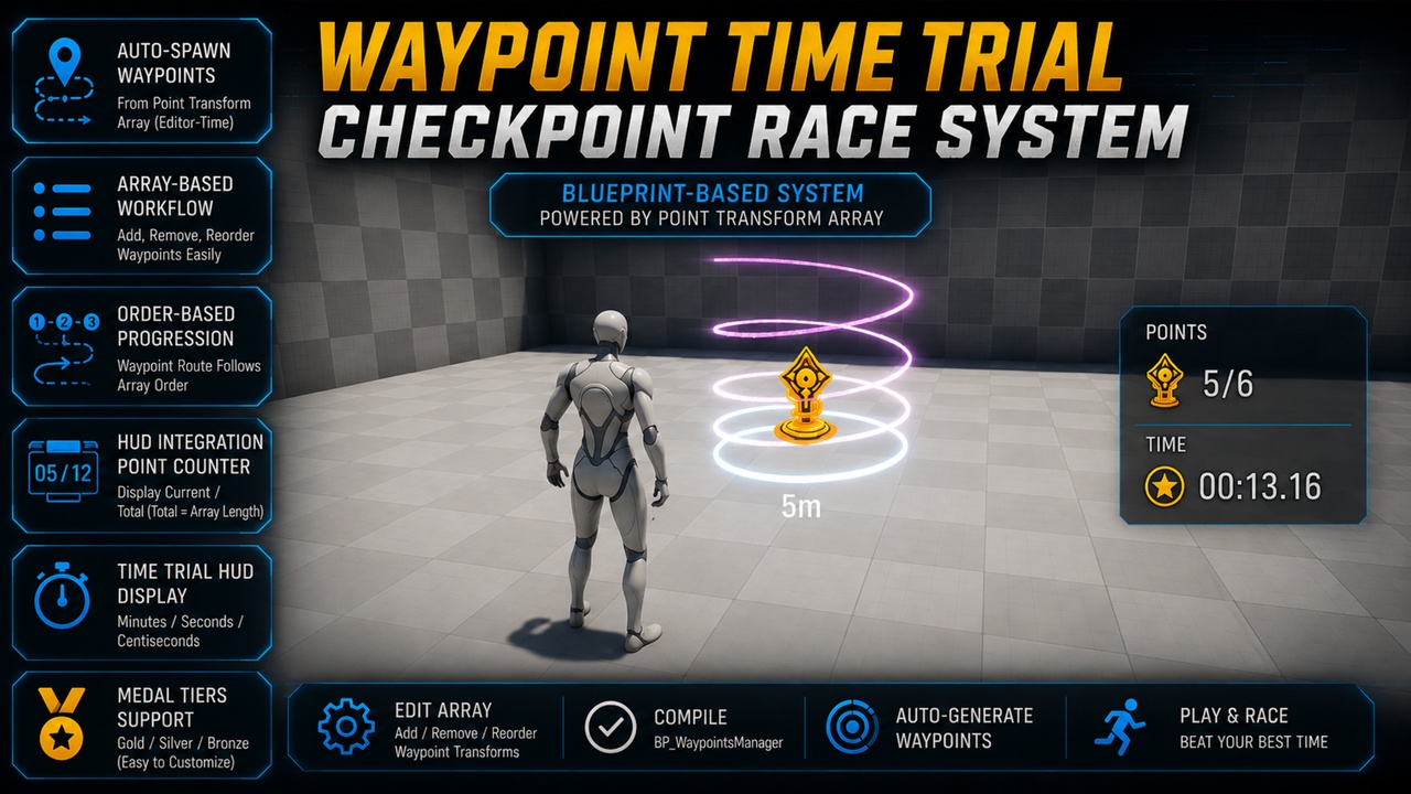 Media 1 for listing Waypoint Time Trial – Checkpoint Race System