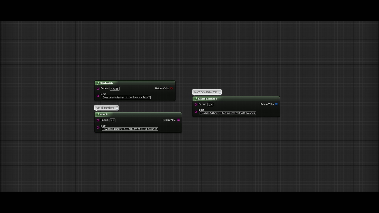 Media 1 for listing Regex in Blueprints