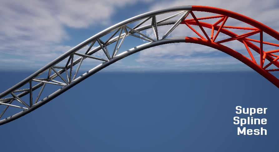 Super Spline Mesh - Realtime Procedural Spline Mesh | Fab