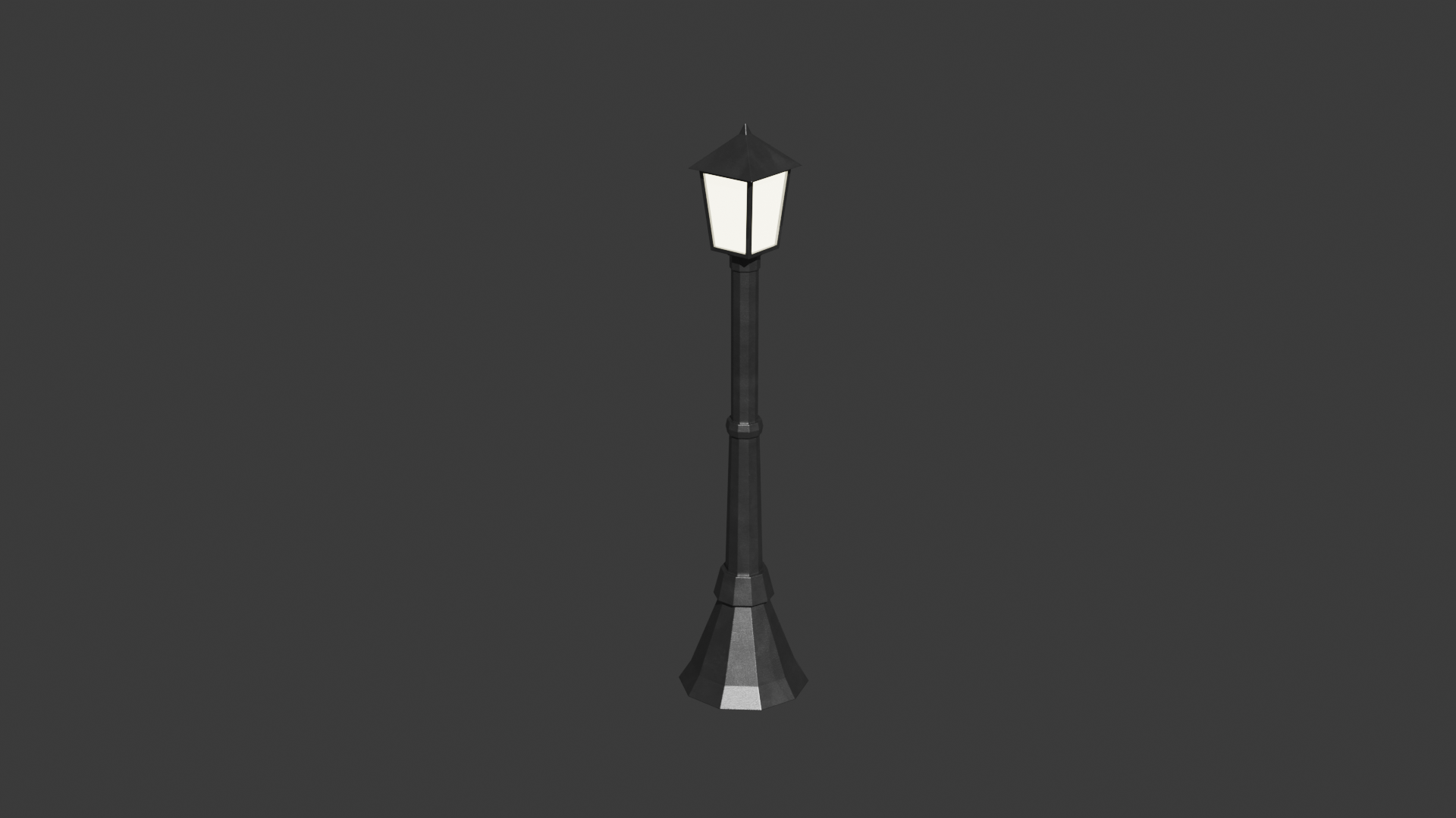 Classic Victorian Lamp Post 3D Model - Low-Poly | Fab