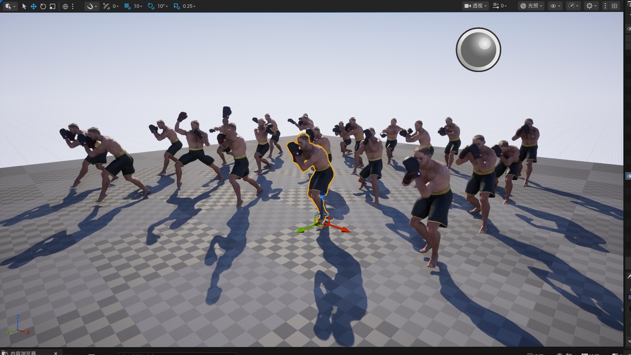 Media 1 for listing Realistic Male Boxer Character Full Body Rigged Game Animation写  实男性拳击手角色全身绑定游戏动画