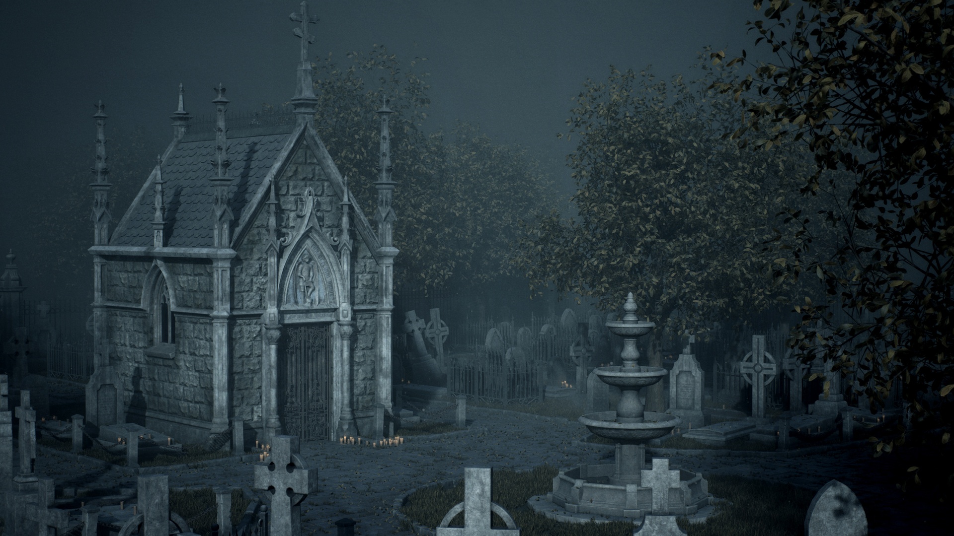 Media 1 for listing Gothic Crypt Graveyard