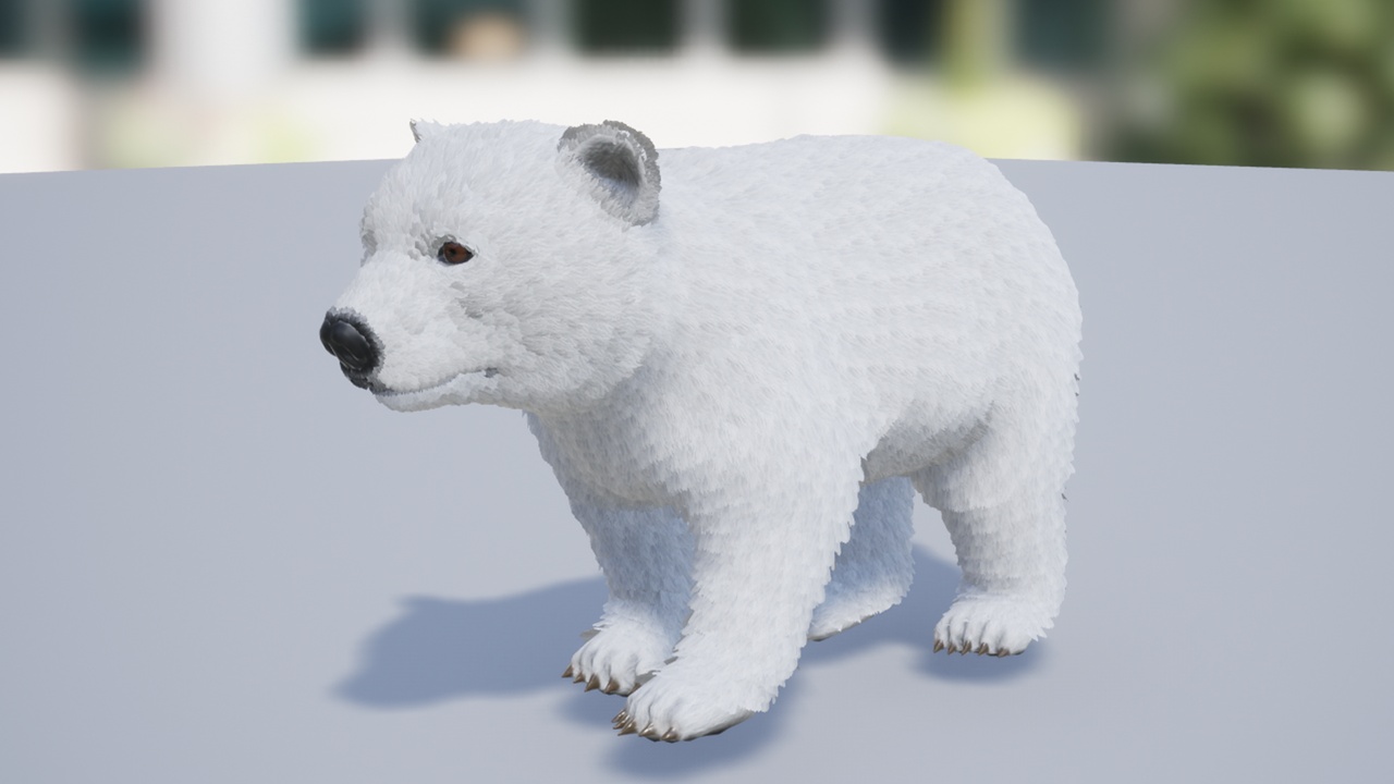 Media 1 for listing Polar Bear cub (Fur)