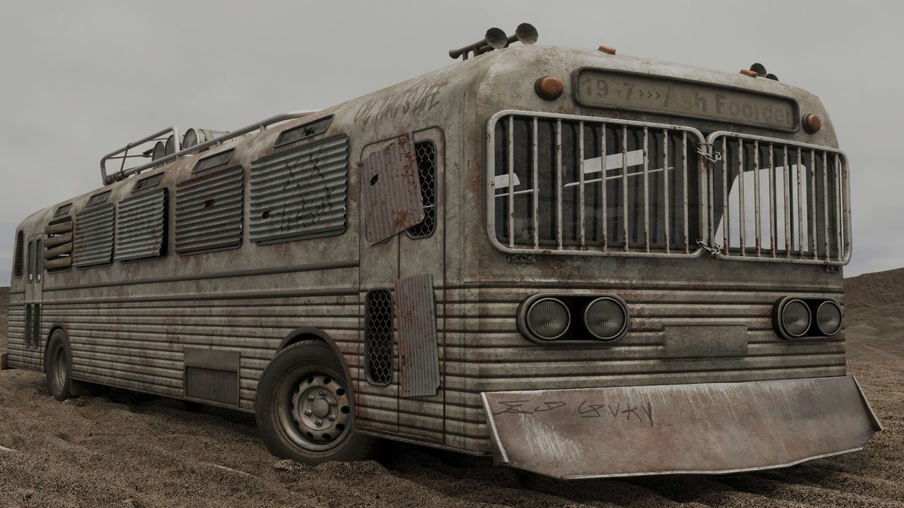 الوسائط 1 للقائمة Post apocalyptic bus