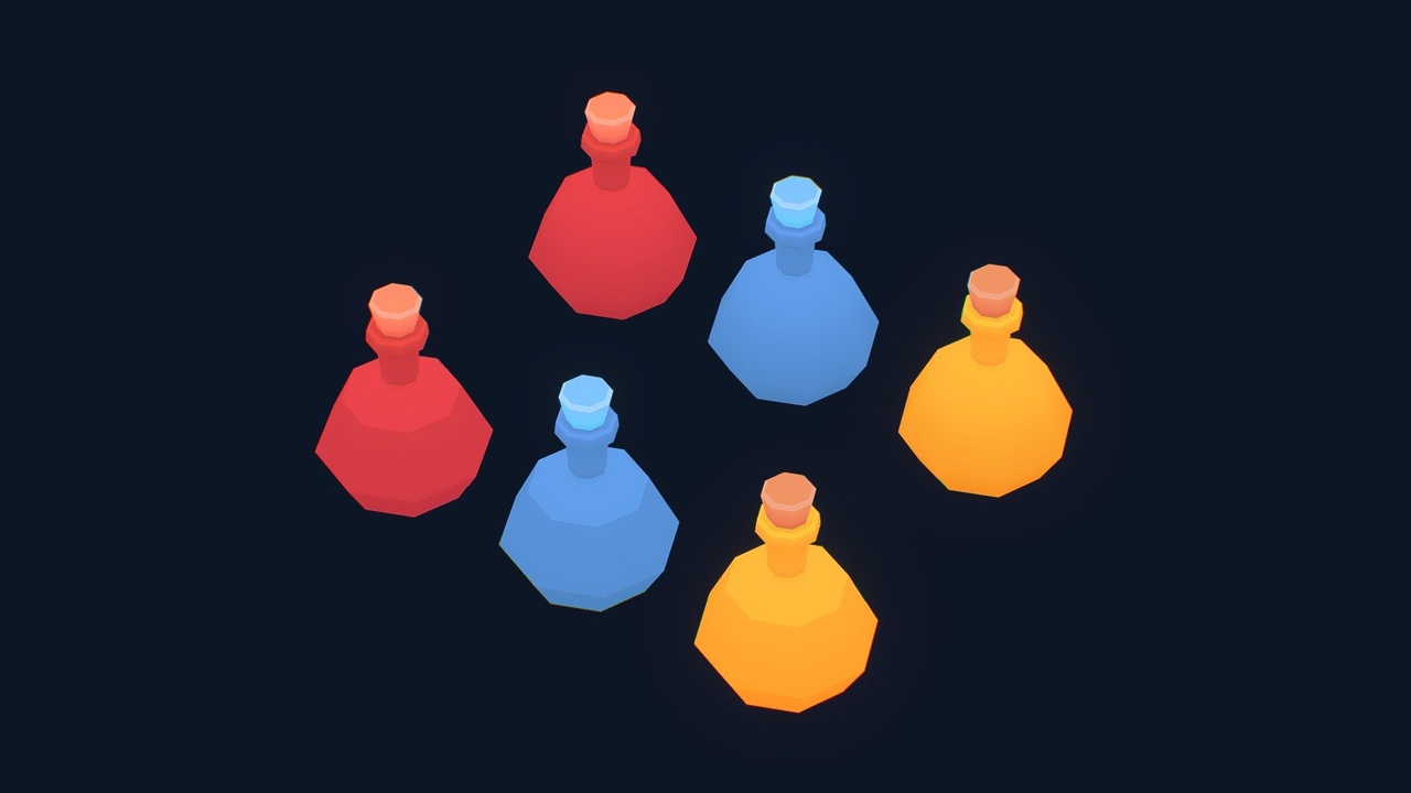 Media 1 for listing Stylized Bottles For RPG