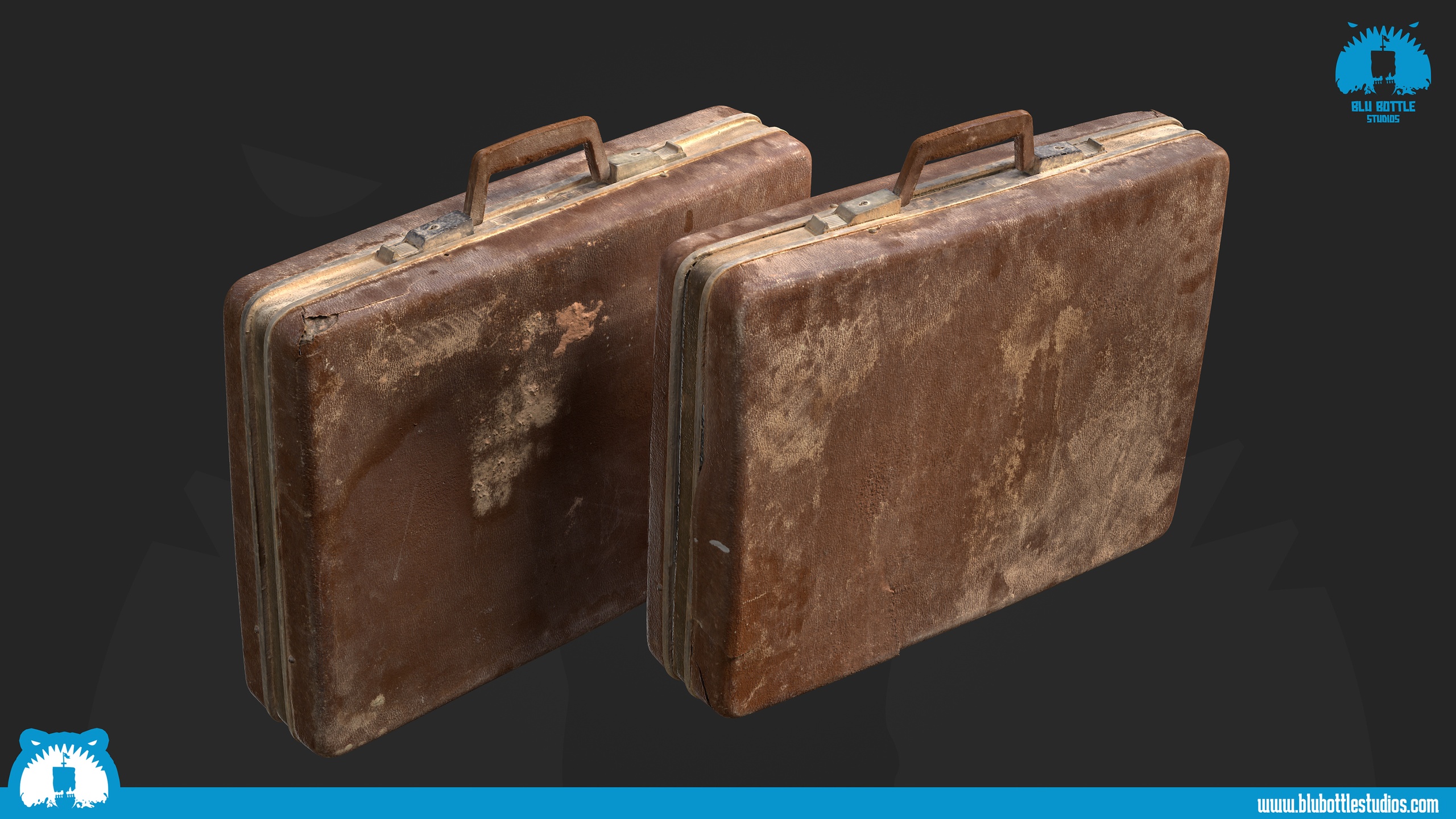 Scanned - Vintage Briefcase Brown | Fab