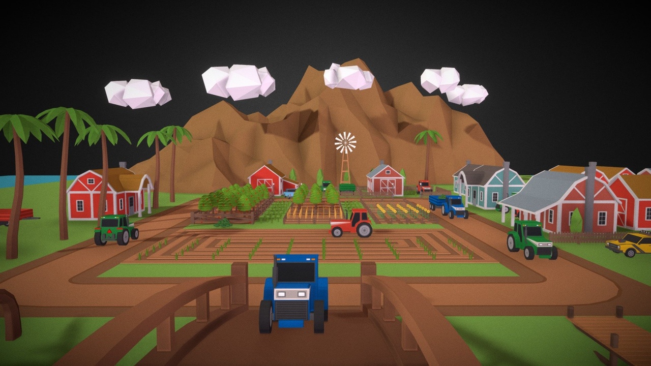 Media 1 for listing SimplePoly Farm - Low Poly Assets