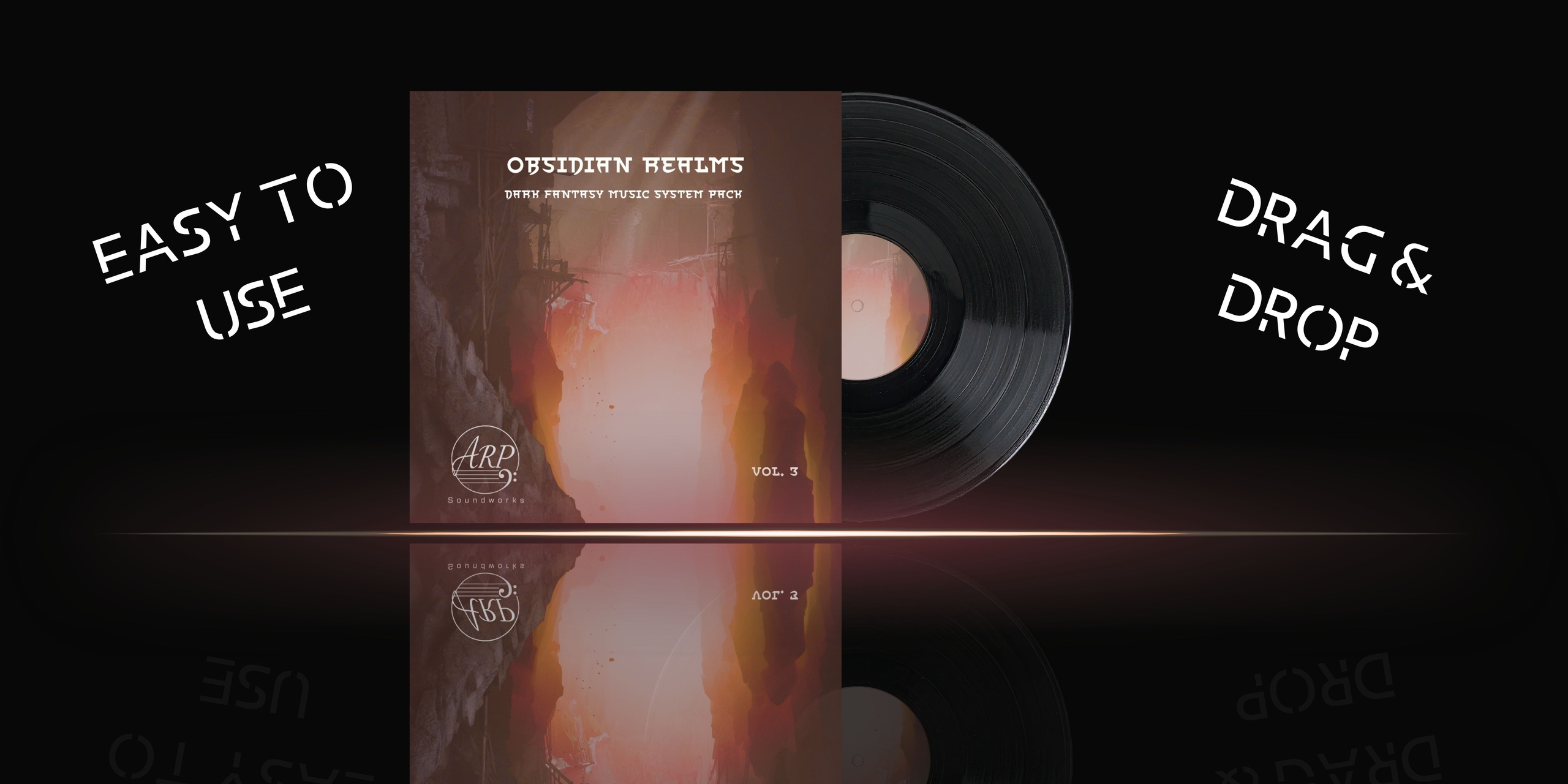 Media 1 for listing Obsidian Realms - Darks Fantasy Dynamic Music System Pack
