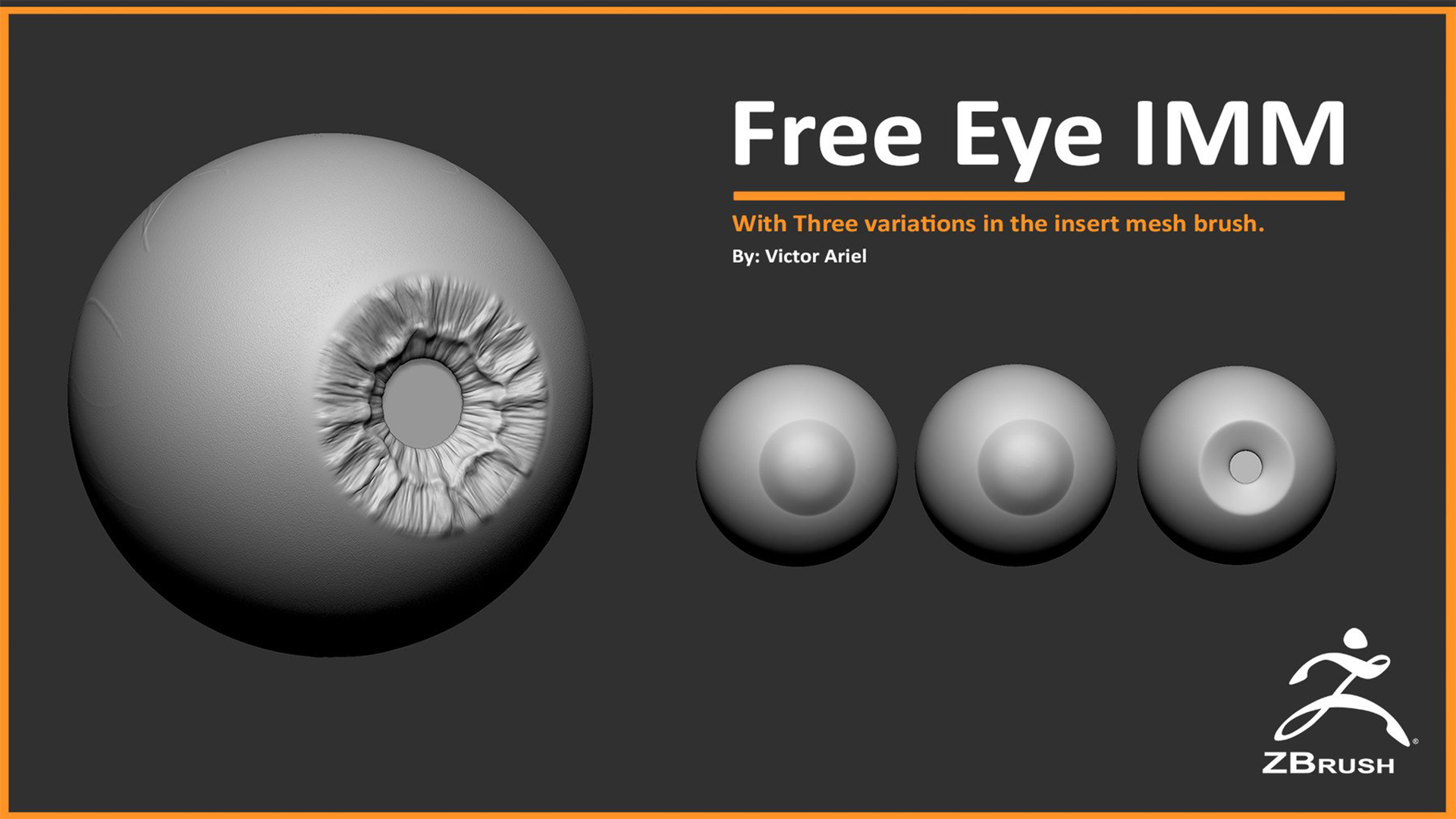 Free Eye IMM (Insert Multi Mesh ) for zbrush. | Fab