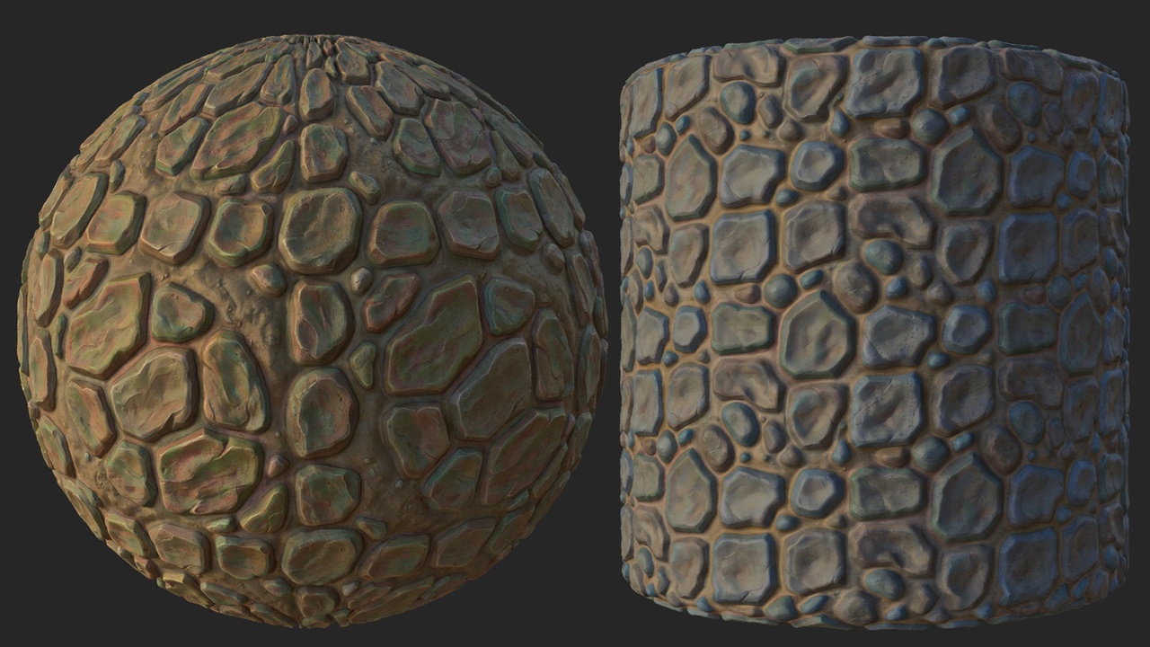 Media 1 for listing Seamless Stylized Ground & Stone Materials Pack