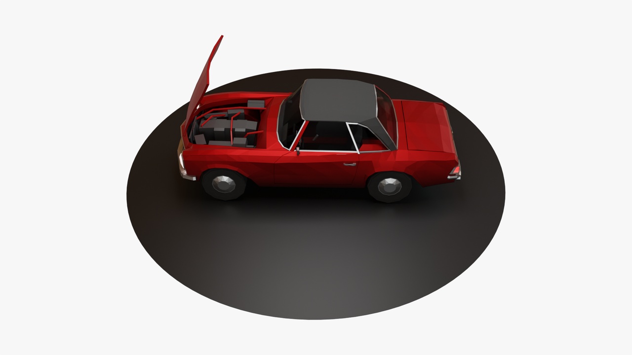 Media 1 for listing Retro Sedan LowPoly
