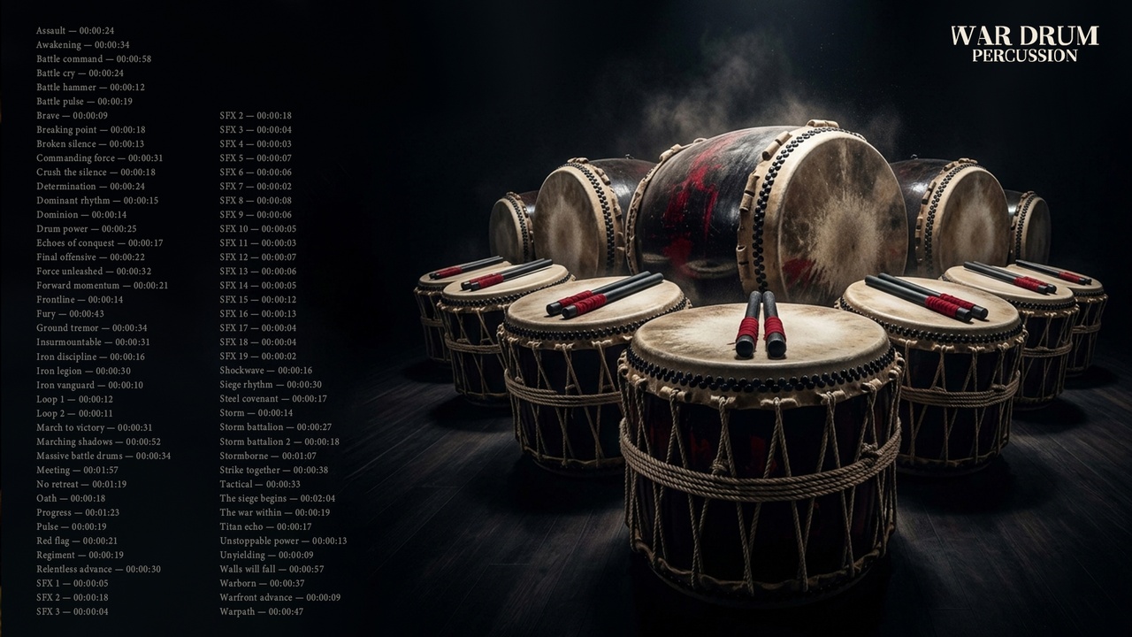 Media 1 for listing War DRUM Percussion
