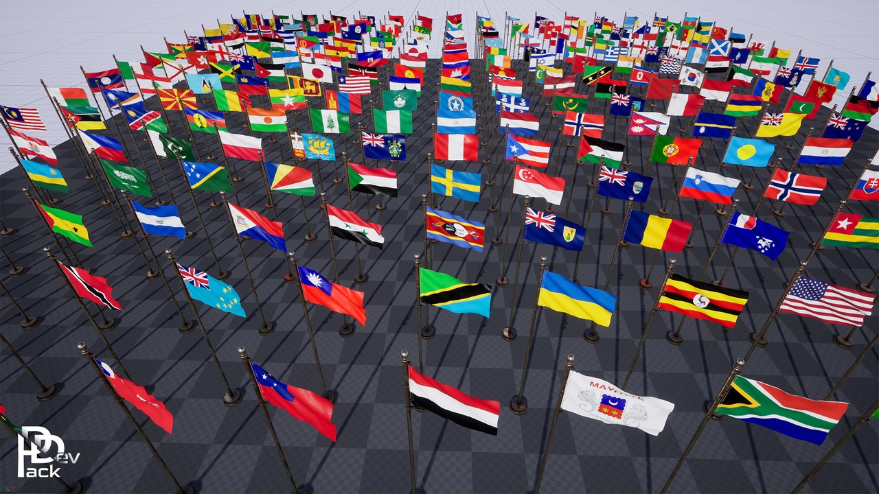 图片[4]-【unity国旗250+国家】Flag Props Package / 250+ Flags - 盘古CG网-盘古CG网