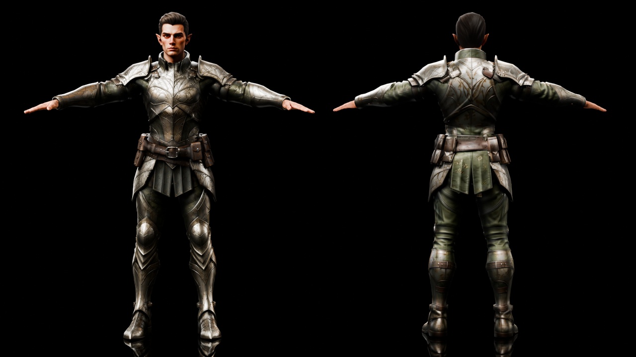 Media 1 for listing Elven Warrior Character - GameReady