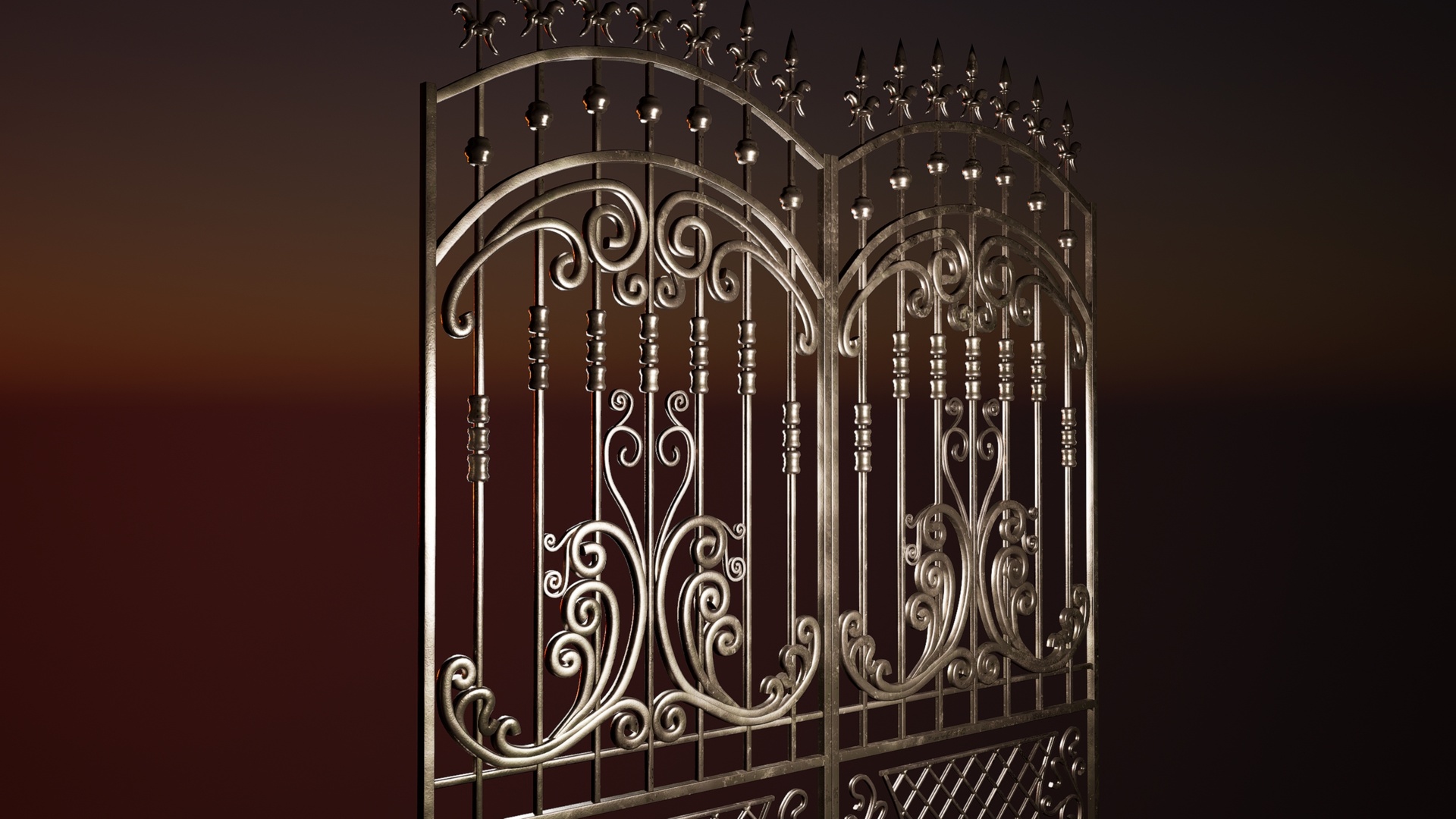 Medium 1 für Eintrag Wrought Iron Railing F