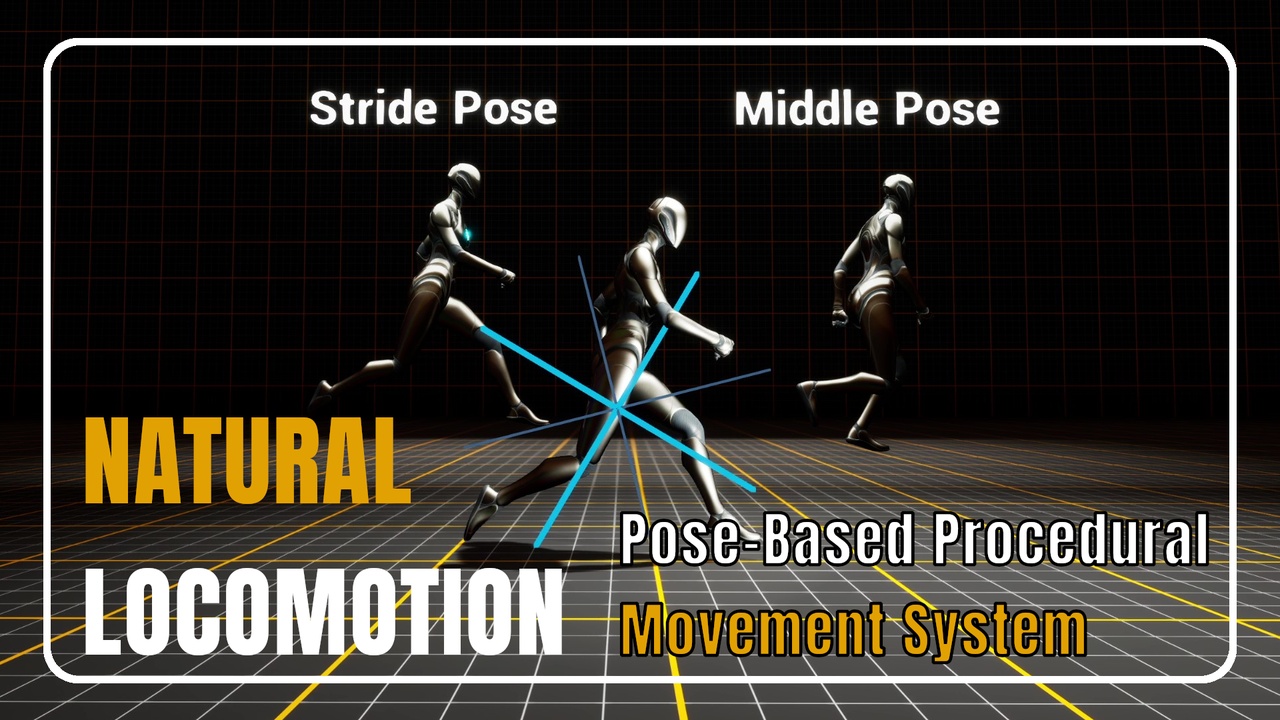 Media 1 for listing Natural Locomotion - Procedural Pose-Based Movement System