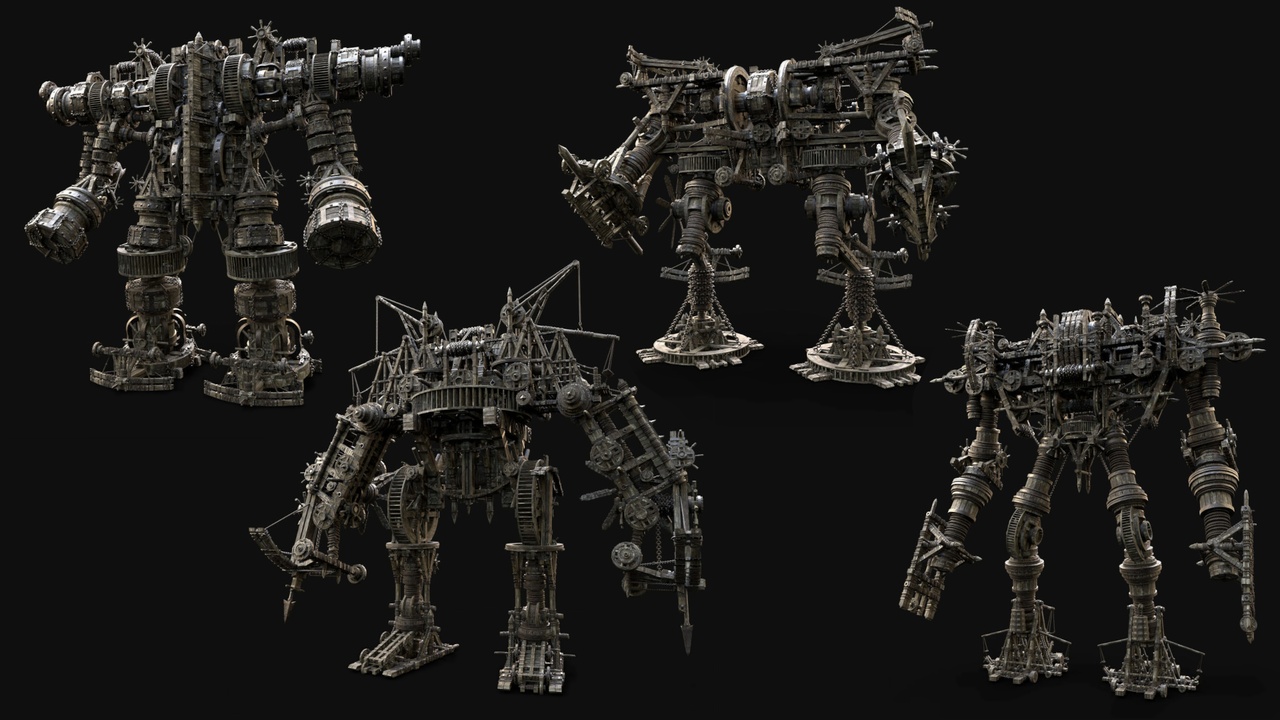 File multimediali per l'articolo Medieval Mech Siege War Mecha COLLECTION (Static): 1