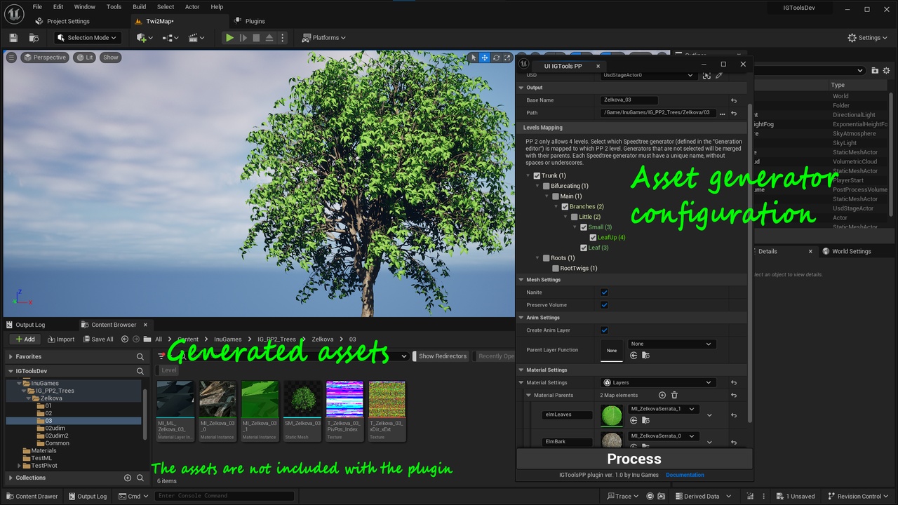 Media 1 for listing IGToolsPP: Speedtree to Pivot Painter 2.0