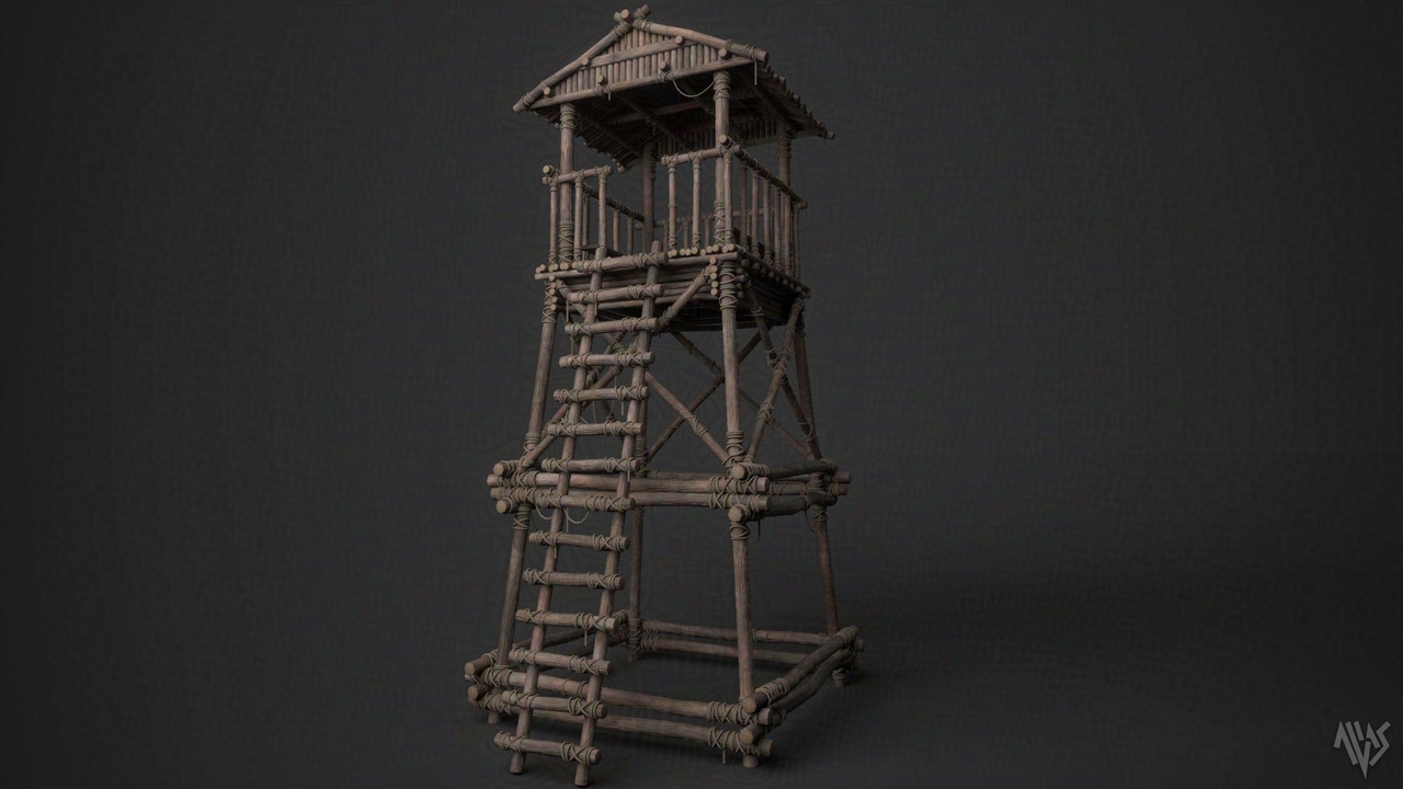 Media 1 for listing Wooden Watchtower Set
