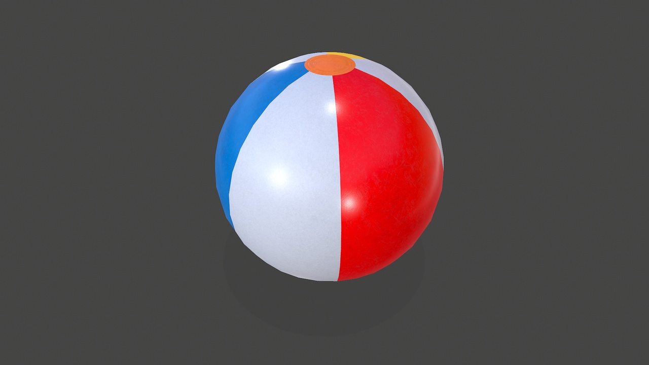 Media 1 for listing Beach Ball Low-poly PBR